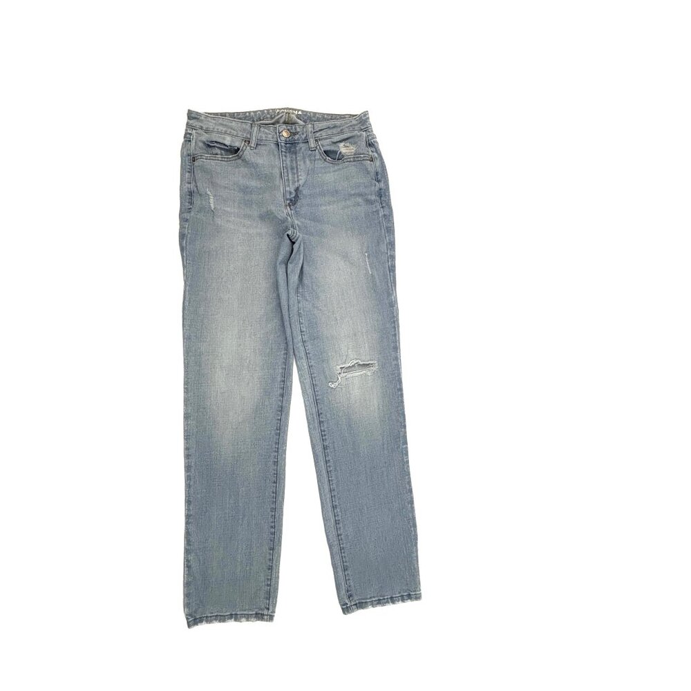 Sonoma Distressed Staight Leg Women's size 10 Light Wash‎ Denim jeans